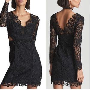 Reiss Cut Out Black Cocktail Erica Dress